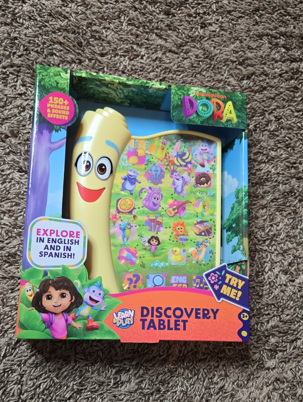 Nickelodeon Dora Learn & Play English and Spanish 150 Phrases Discovery Tablet